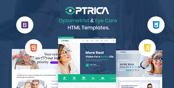 Optrica - Eyecare & Optometrist HTML5 Template