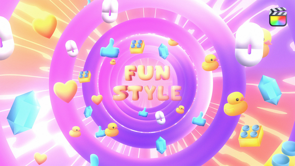 Glow Colorful Logo Intro - FCPX alt