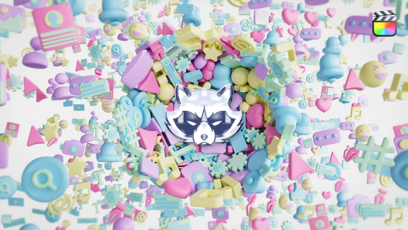 Social Media Icons Intro - FCPX alt