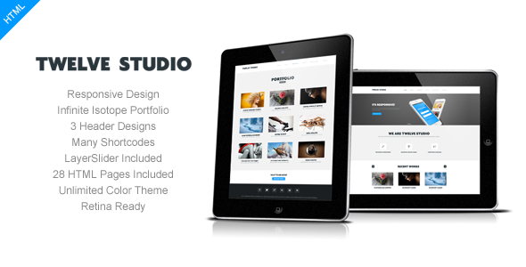 Twelve Studio - Responsive Multipurpose HTML Template