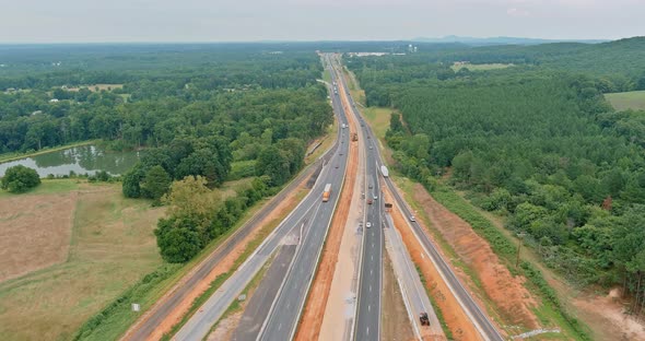 Restoration Large Road Construction the Renovation Highway a Modern Road Interchange