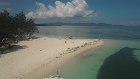 Seascape with Beach and Sea. Philippines, Luzon.