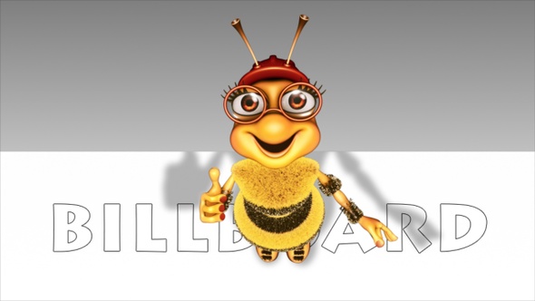 Funny 3D Bee - Billboard Promo 5 alt