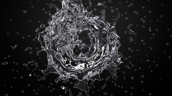 Circle Natural Water Splash