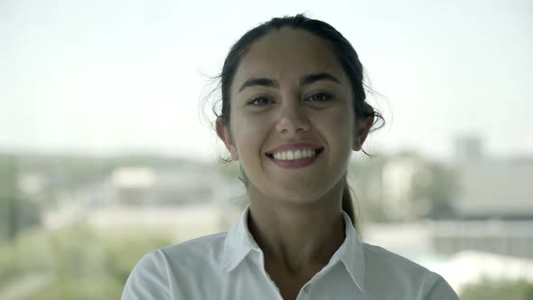 Cheerful Young Businesswoman