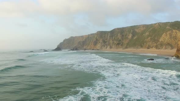 Praia da Adraga views on the coast of Portugal alt