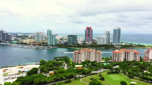 Aerial Lateral Flight Miami Beach Video Tour 2020
