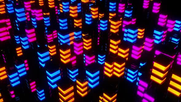 Colorful Light Cube Hd