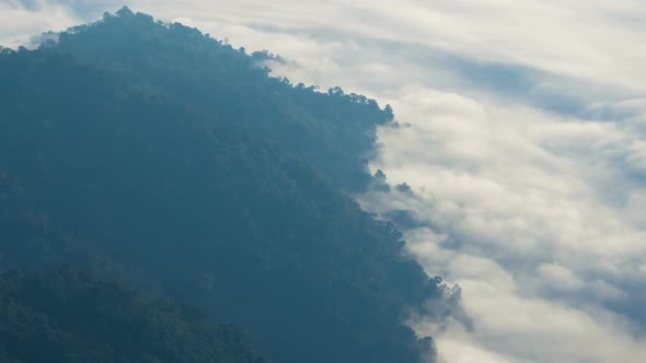 Mountain And Fog Nature Landscape