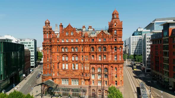 Beautiful Old Building of Midland Hotel in Manchester  Travel Photography