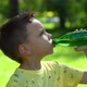 Boy Drinking Water From A Bottle - VideoHive Item for Sale