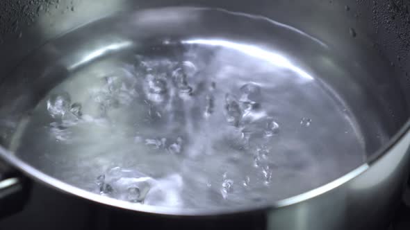 Boiling Water in Metal Pan