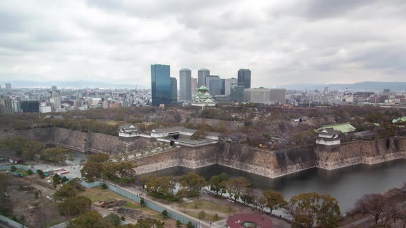 Osaka Medieval Temple Complex By City Timelapse