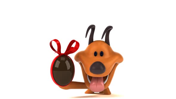 Fun dog with an easter egg alt