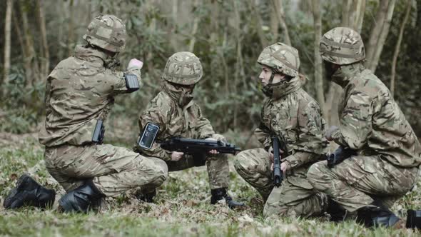 Army Exercise in Forrest