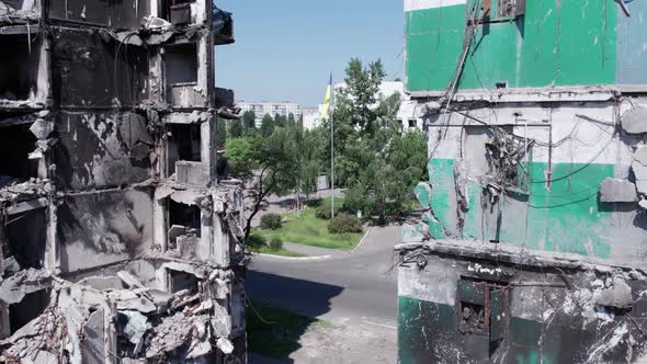 War in Ukraine  Destroyed Building in Borodyanka