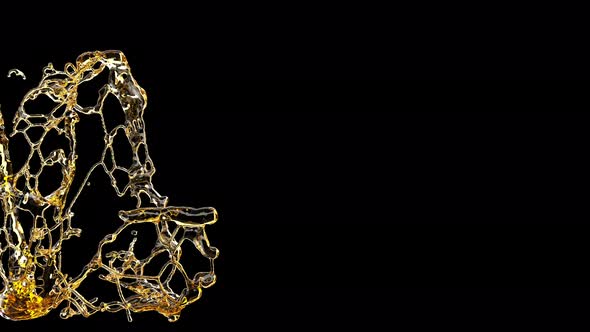 Beer Stream Black Background. alt