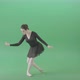 Green Screen Ballet Girl Ballering Makes Bow Reverence In Black Dress - VideoHive Item for Sale