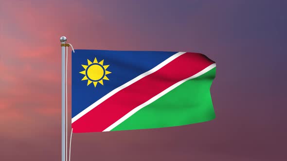 Namibia Flag 4k