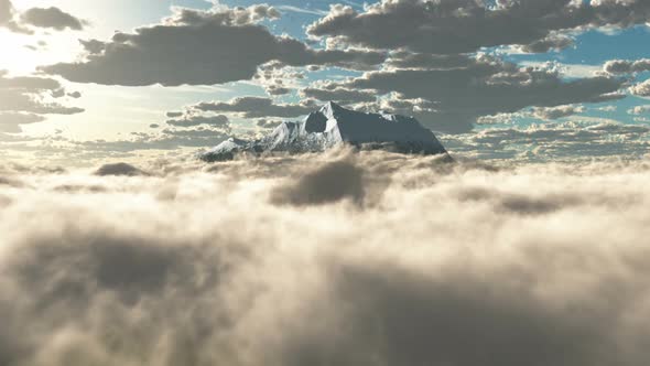 HD - Mountains in the clouds