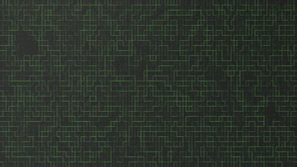 Abstract Green Line Animated