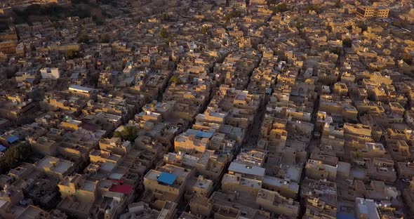 AERIAL: Jailsamer desert city in India