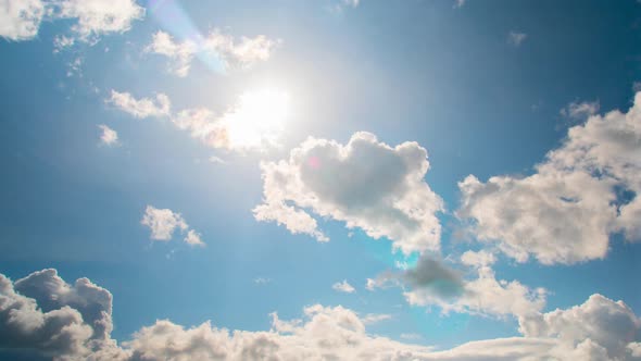 Sun and clouds, partly cloudy