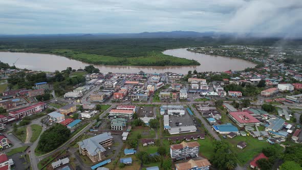 The Towns of Sarawak, Borneo, Malaysia