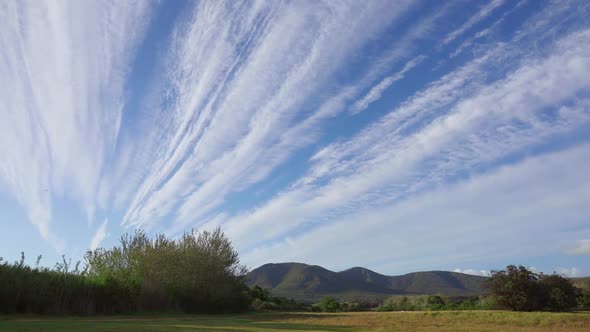 Time Lapse Of Rural Landscape With Clouds