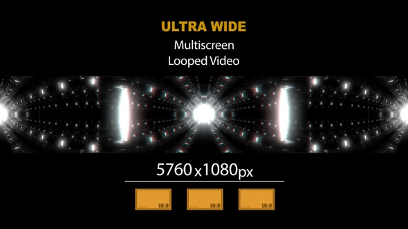 Ultra Wide HD Light Spherics Tunnel 02