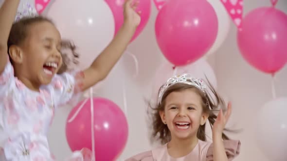 Full of Happiness Little Girls at Birthday Party alt