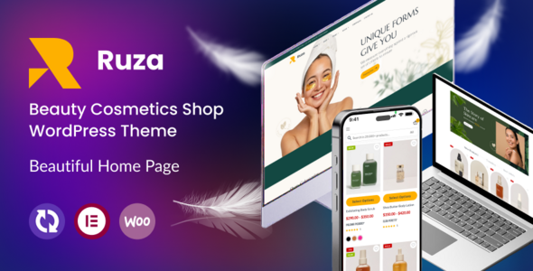 Ruza – Beauty Cosmetics Shop WordPress Theme – 0 Sold!