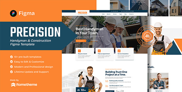 Precision - Handyman & Construction Figma Template