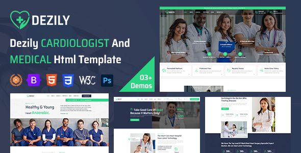 Dezily - Cardiologist Hospital Html Template