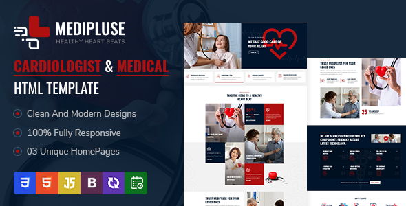 Medipluse - Cardiologist and Medical HTML Template