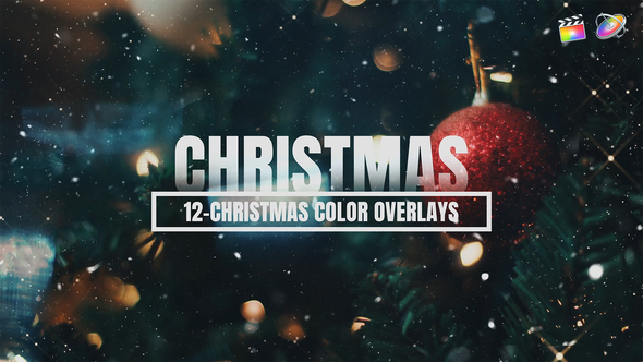 Christmas Color Luts And Overlays For Final Cut X and Apple Motion