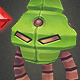 Low Poly Space Invader Alien 01 - 3DOcean Item for Sale