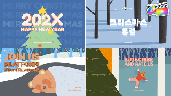 Christmas Winter Fairytale Typography | FCPX alt