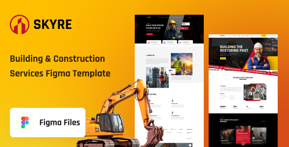 skyre - Building & Construction Services Figma Template