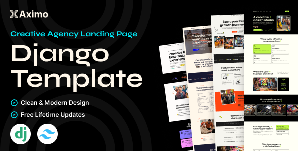 Aximo - Django 5 - Creative Agency Tailwind Template