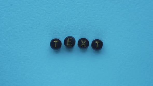 Text Word Information Message Cubes Letters Blue