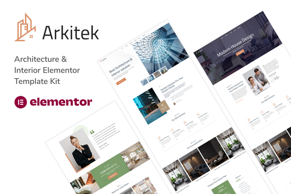 Arkitek - Architecture & Interior Elementor Template Kit