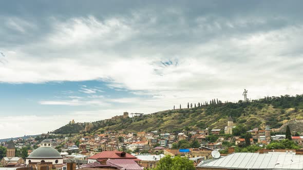 The Roofs of the Old City in Tbilisi. Georgia