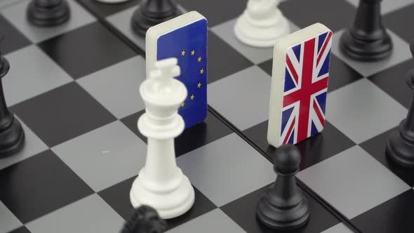 Chessboard with Flags of Countries