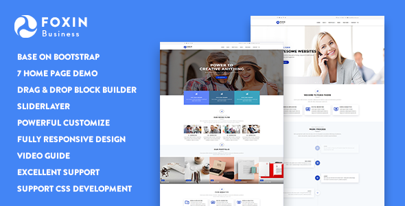 Foxin - Responsive Business Drupal 10 Theme