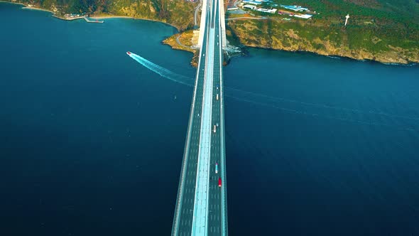 Blue Sea And Bridge
