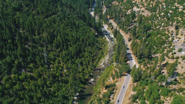 Highway & River Aerial