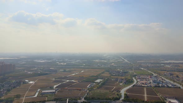 Rural Scenery of Shanghai, Blue Sky