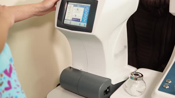 Medical Machine Is Printing Results After Inspecting Doctor Is Taking It