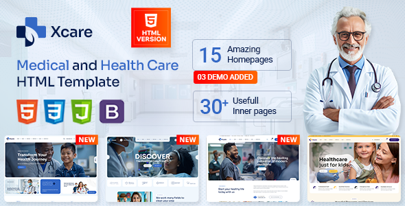 Xcare - Medical and Health Care HTML Template